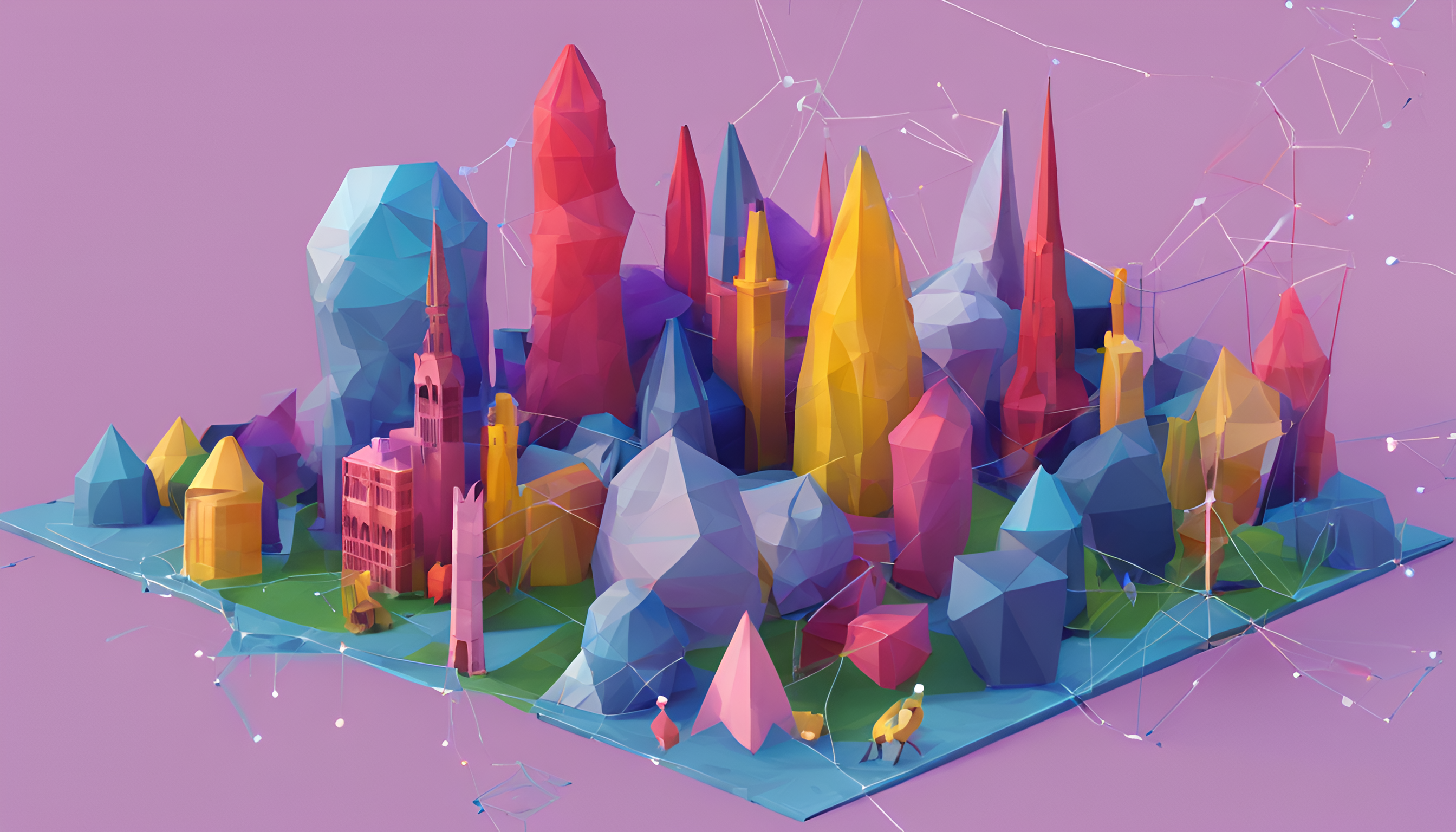 Image generated by Dreamstudio. Prompt: a machine learning conference happening in Vienna, Austria.